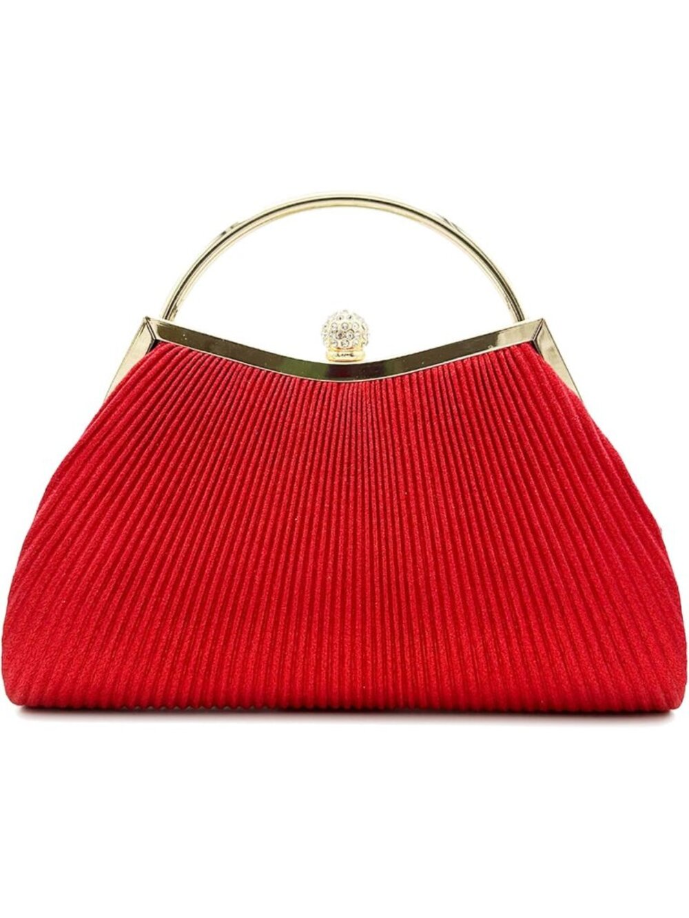 ใฝ๏ธWomen's Red Small Prom Chain Wedding Evening Party Sparkly Clutch Purse Bags